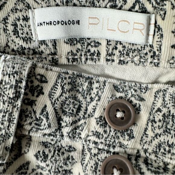 Anthropologie Pilcro High Rise Button Fly Skinny Corduroy Pants Size 25 - Picture 7 of 9